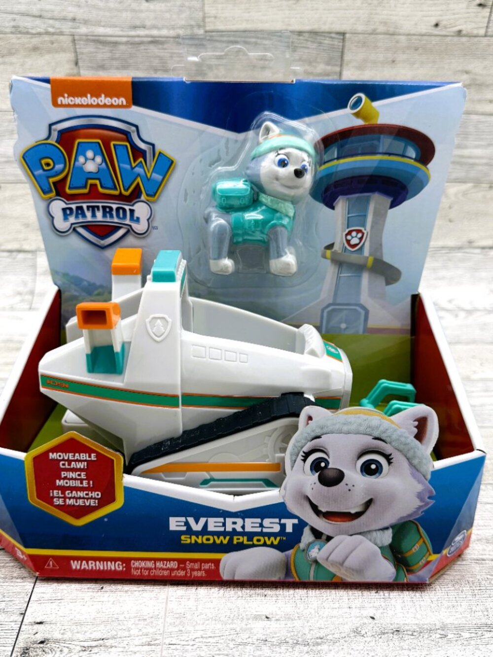 Brand New-in-Box Nickelodeon PAW PATROL Everest Snow Plow w/Figure by SpinMaster